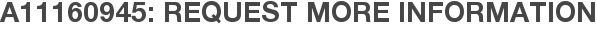 A11160945: Request More Information