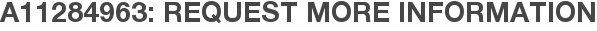 A11284963: Request More Information