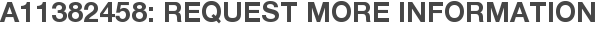 A11382458: Request More Information