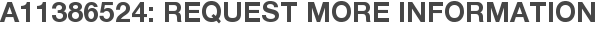 A11386524: Request More Information