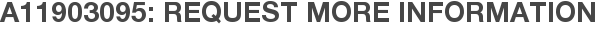 A11903095: Request More Information