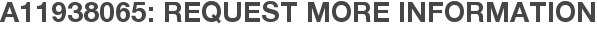A11938065: Request More Information