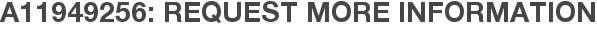 A11949256: Request More Information