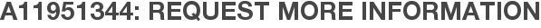 A11951344: Request More Information