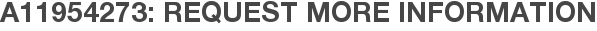 A11954273: Request More Information