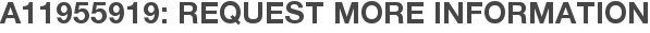 A11955919: Request More Information