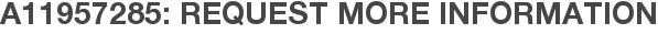 A11957285: Request More Information