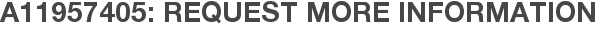 A11957405: Request More Information