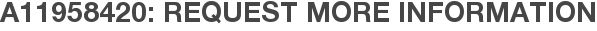 A11958420: Request More Information