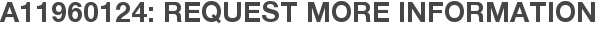 A11960124: Request More Information