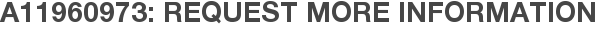 A11960973: Request More Information