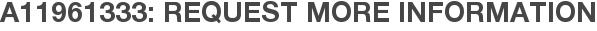 A11961333: Request More Information