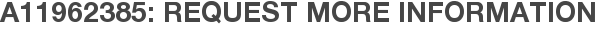 A11962385: Request More Information