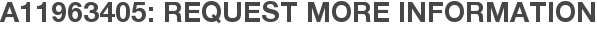 A11963405: Request More Information