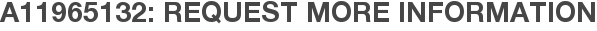 A11965132: Request More Information