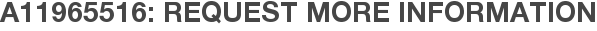 A11965516: Request More Information