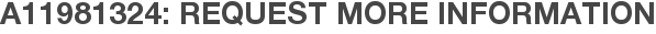 A11981324: Request More Information