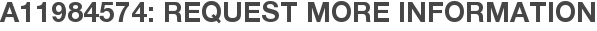 A11984574: Request More Information