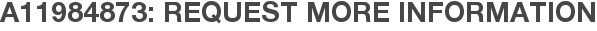 A11984873: Request More Information